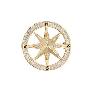 VAN GOGH Copper Brooches Unisex Gold