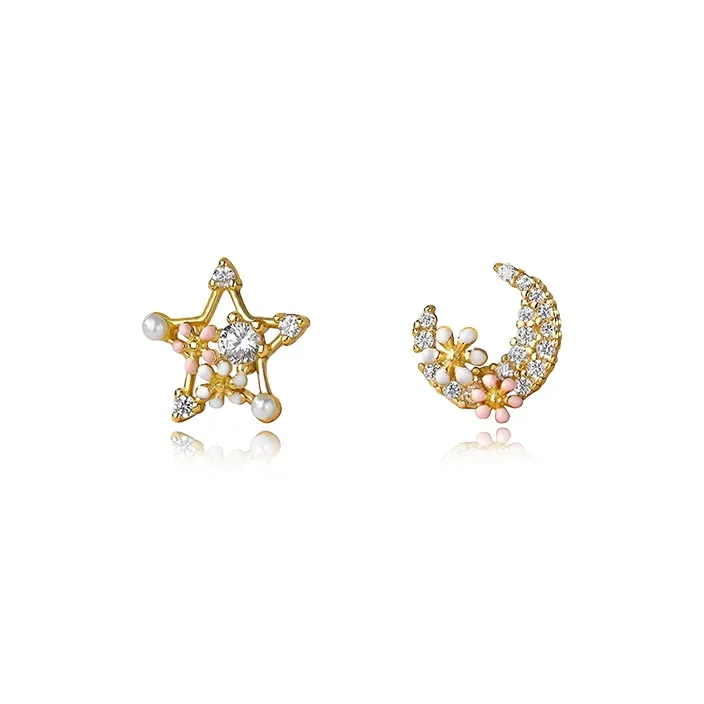 ETAHLOVE S925 Silver Stud Earrings Women's Love Confession Gift Included-0
