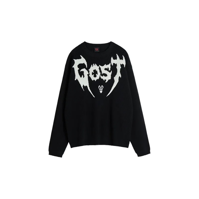 Revenge x GOST Sweater Unisex Black White-1