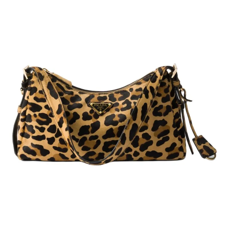 PRADA Leather Shoulder Bag, Handbag, Shoulder Bag Medium Size Women's Honey-0
