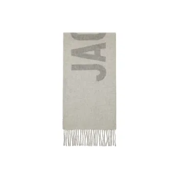 Jacquemus Virgin Wool Knit Scarves Men's Gray