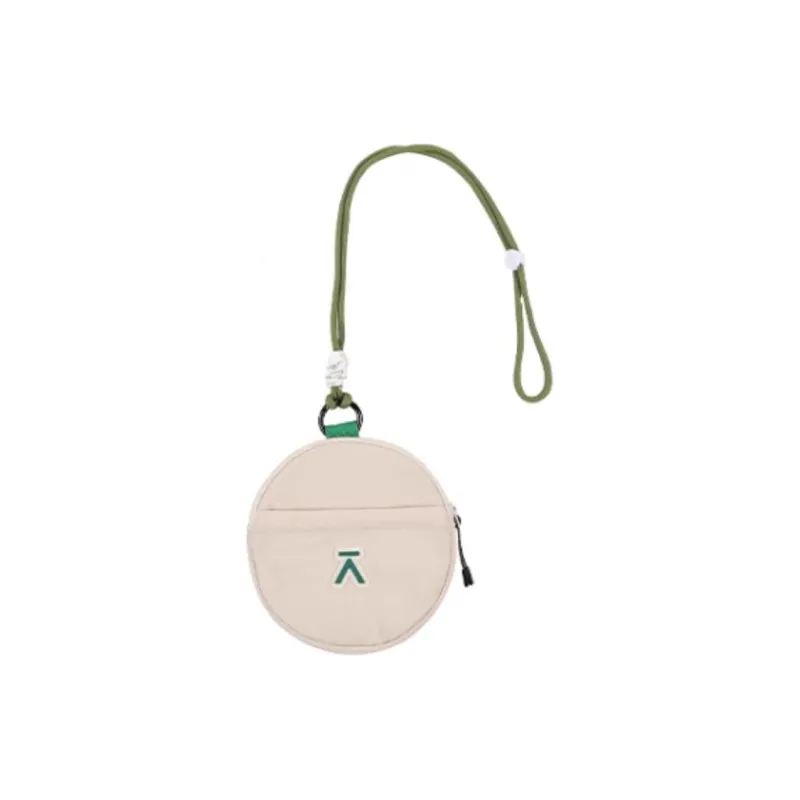 ACMEITEM Polyamide Small Round Bag Shoulder Bag Crossbody Bag Unisex Beige-1