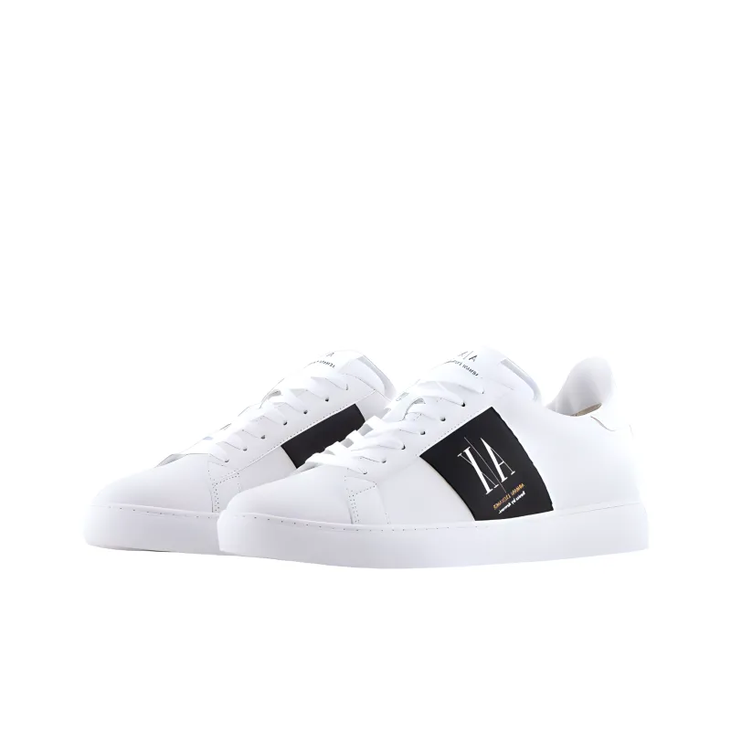 ARMANI EXCHANGE Logo-patch Leather Sneakers-2