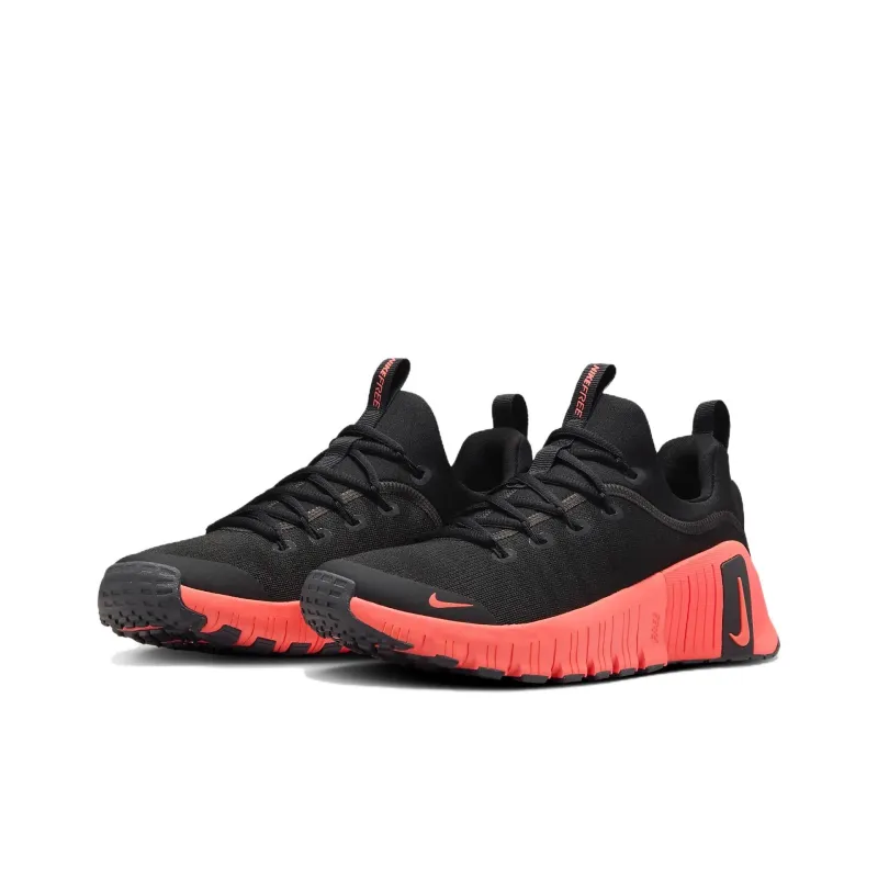 Nike Free Metcon 6 Anti-Slip Wear-Resistant Low-Top Training Shoes Women's Black Red-1