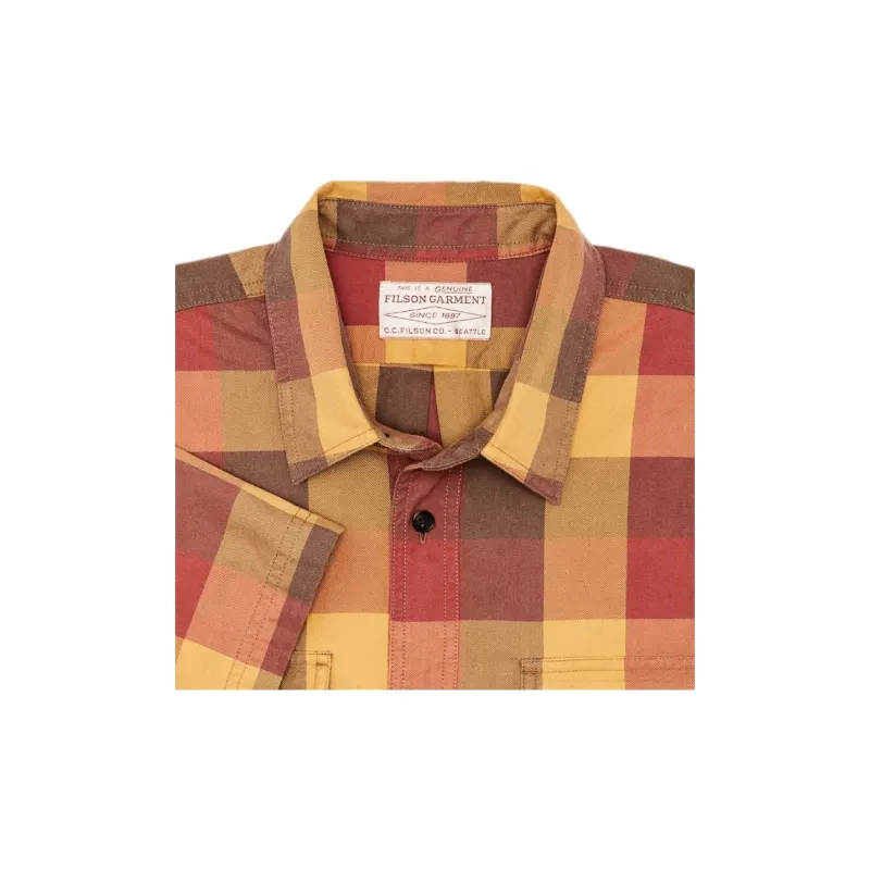 Filson Shirt Men's Red Yellow Brown-2