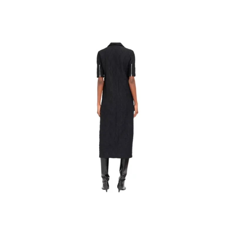JIL SANDER Short Sleeved Dresses Women's Black-1