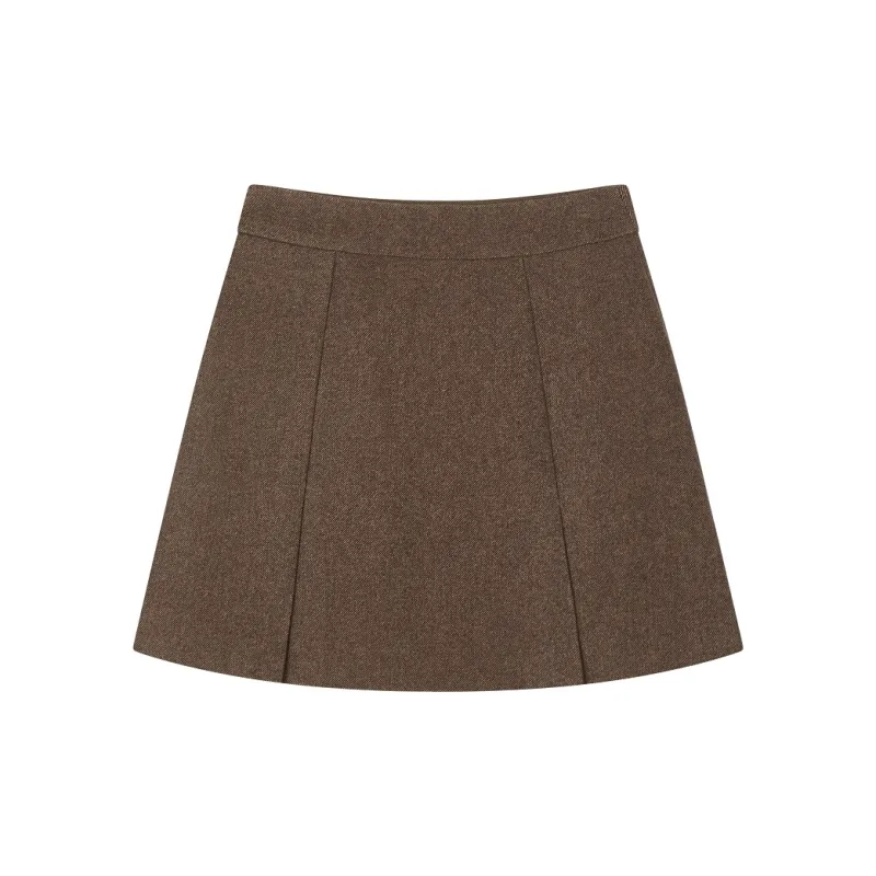 Teenie Weenie Casual Short Skirts Women's Brown-1