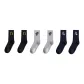 6 Pack (2 Black+2 Light Gray+2 Navy Blue)