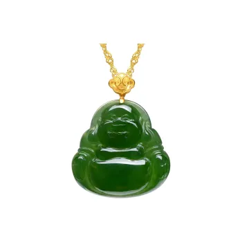 MARY WINDSOR Hetian Jade Buddha Pendant Jasper Women's