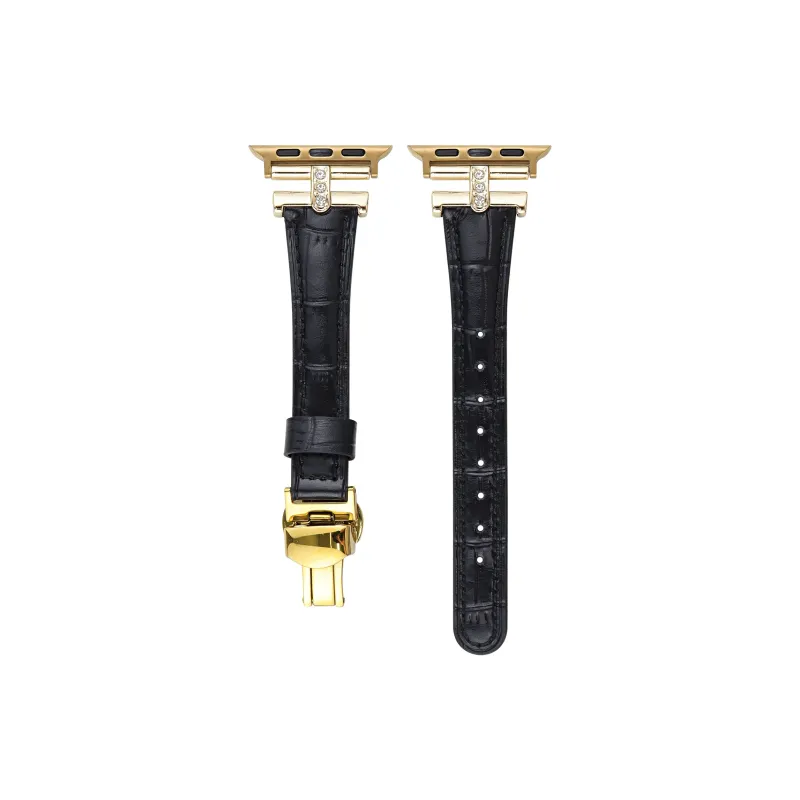 Warbler Dew Apple Compatibility Watch Band Genuine Leather Material-12