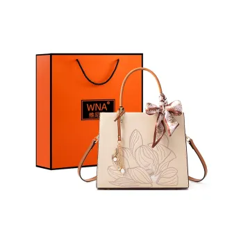 Vigno Synthetic Leather Shoulder Bag Crossbody Bag Handbag Regular Women's Apricot & Brown
