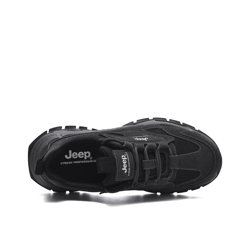 Jeep Low Top Chunky Sneakers Unisex Black-3