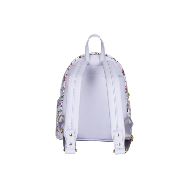 MESUCA Tokidoki Unicorn Collection PU Backpack Regular Women's Black/Purple-3