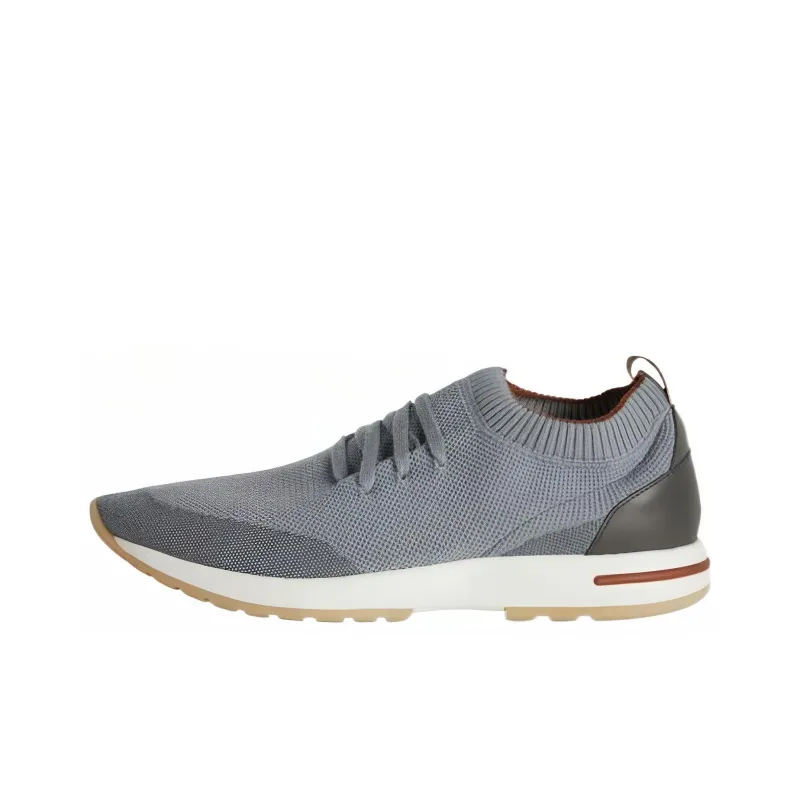 Loro Piana Low Top Casual Shoes Men's Gray-0