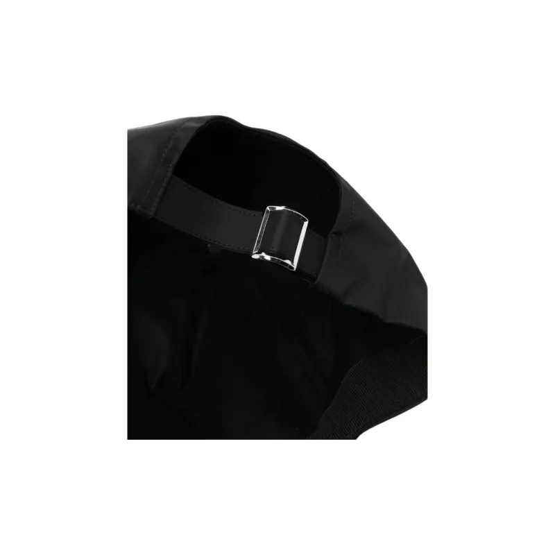 RICK OWENS/RO Nylon Baseball Caps Men's Black-4