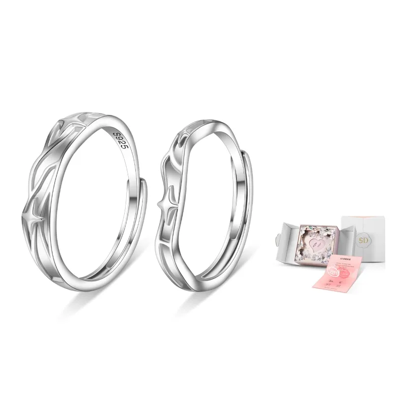 SOFTDORA 925 Sterling Silver Rings Unisex-2