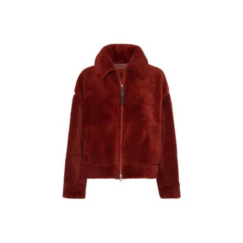 Brunello Cucinelli Furs Women's Deep Red