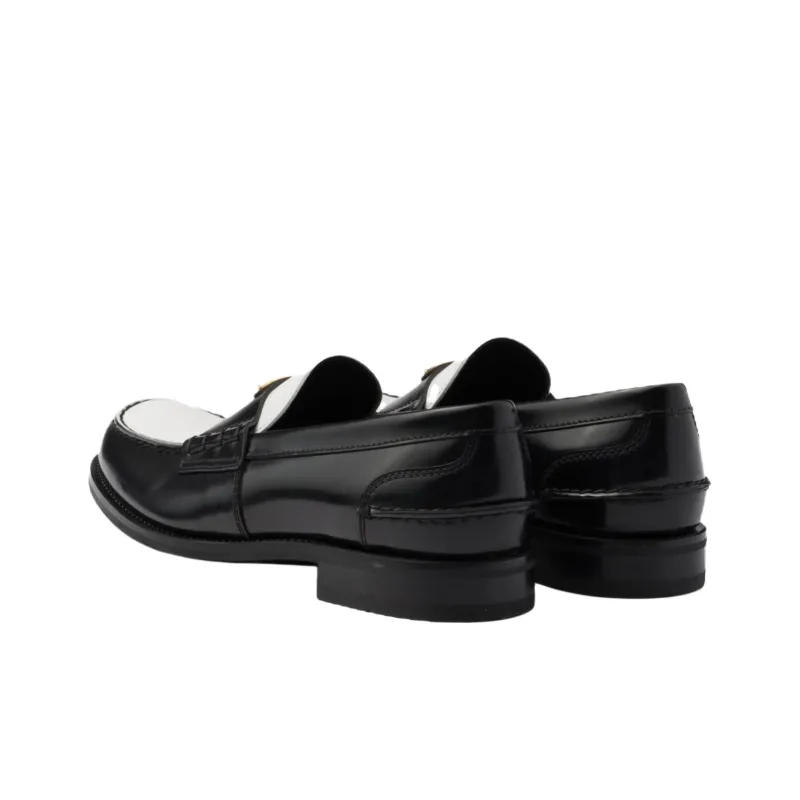 PRADA Loafers Men's Black White-3