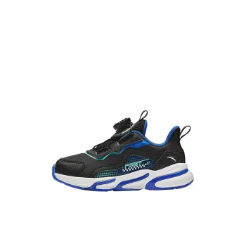 Antakids Lightweight Cushioning Low Top Kids' Running Shoes Black Blue Children Aged 3 7 Years Old