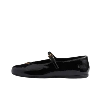 PRADA Flat Casual Single Shoes Women's Black