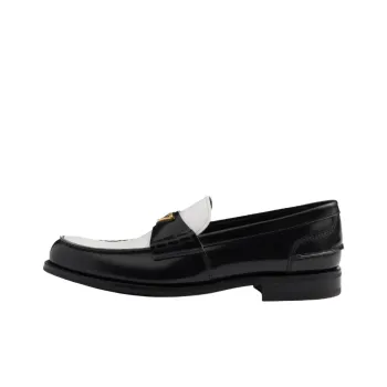 PRADA Loafers Men's Black White