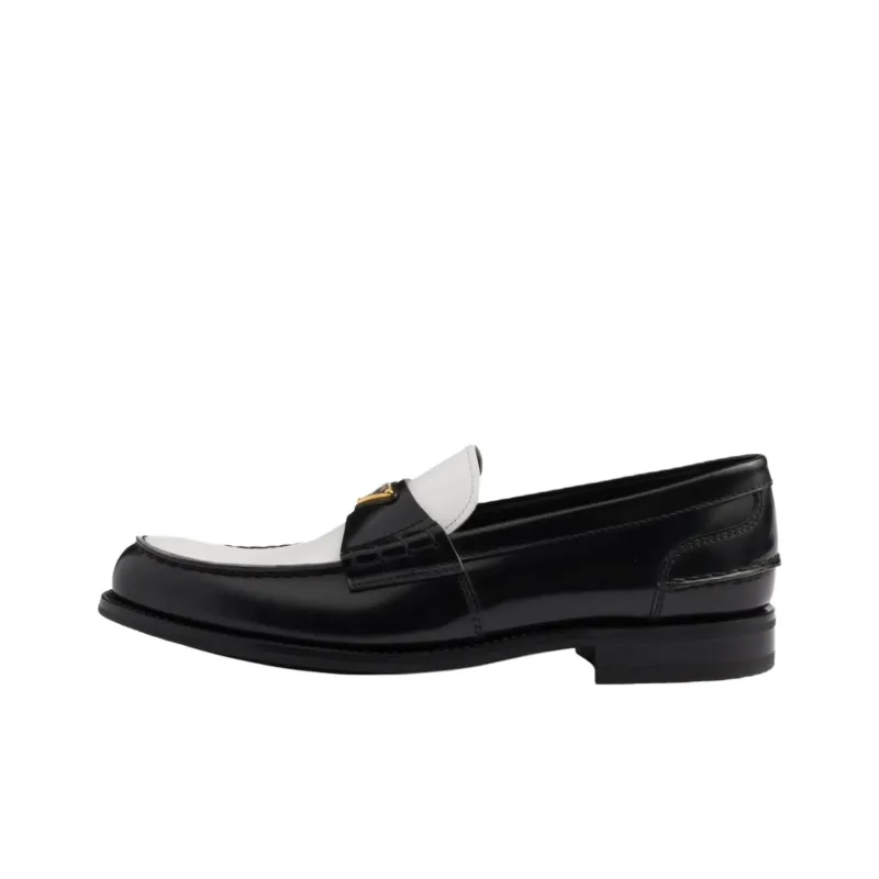 PRADA Loafers Men's Black White-0