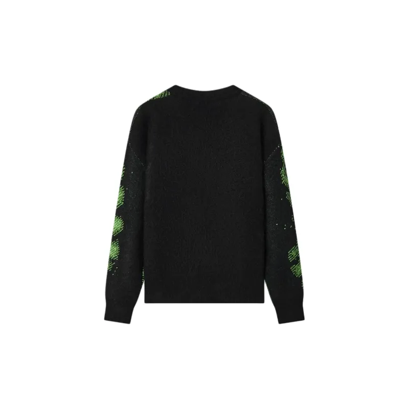 JOHN RICHMOND Sweater Men's Neon Green Letter-1