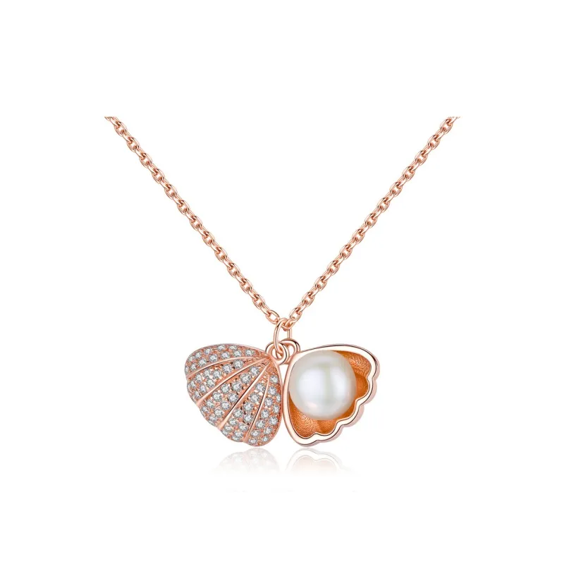 KING OF BLING 925 Silver, Pearl, Cubic Zirconia Necklaces Women's Year Of The Snake Good Luck-4