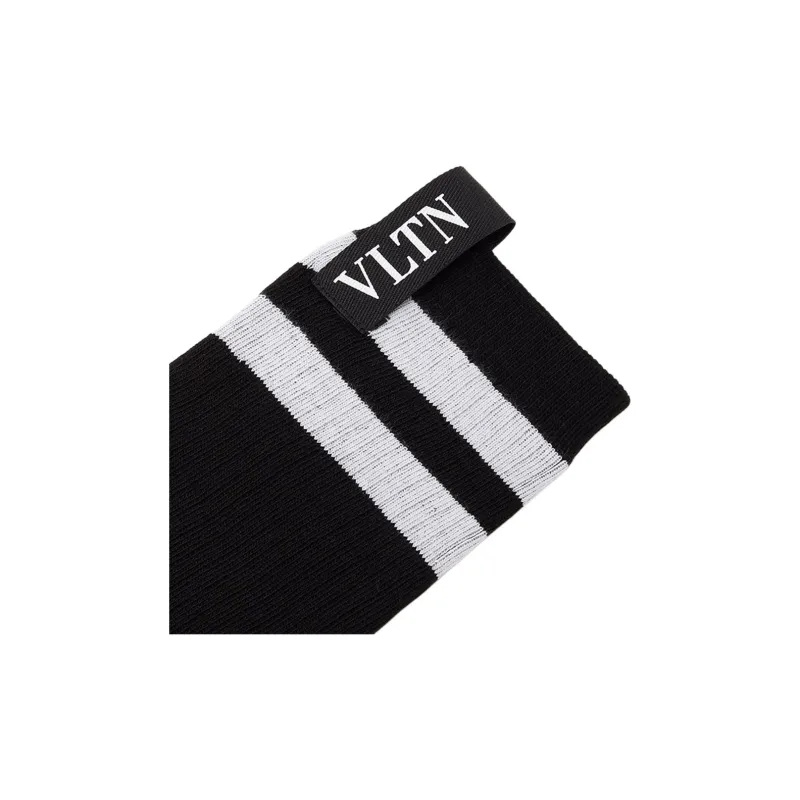 Valentino SS21 Mid-Calf Socks Men's 1 Pack Black-2