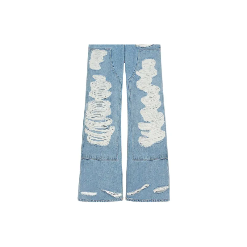 Givenchy Extra Wide Jeans With Workwear Patch 'Light Blue'-6