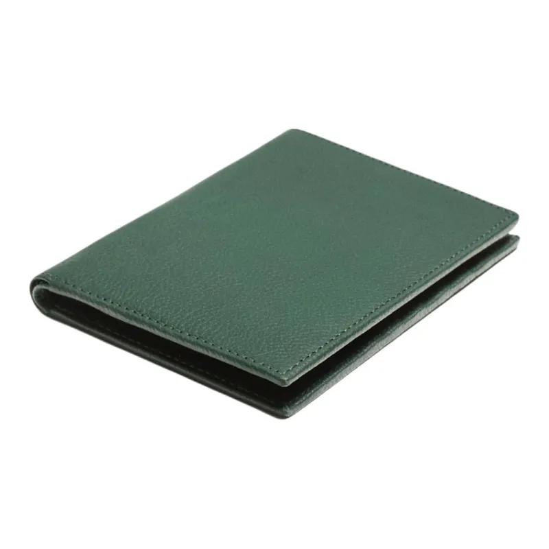 ZARA Cow Leather Wallet Men's Green-1