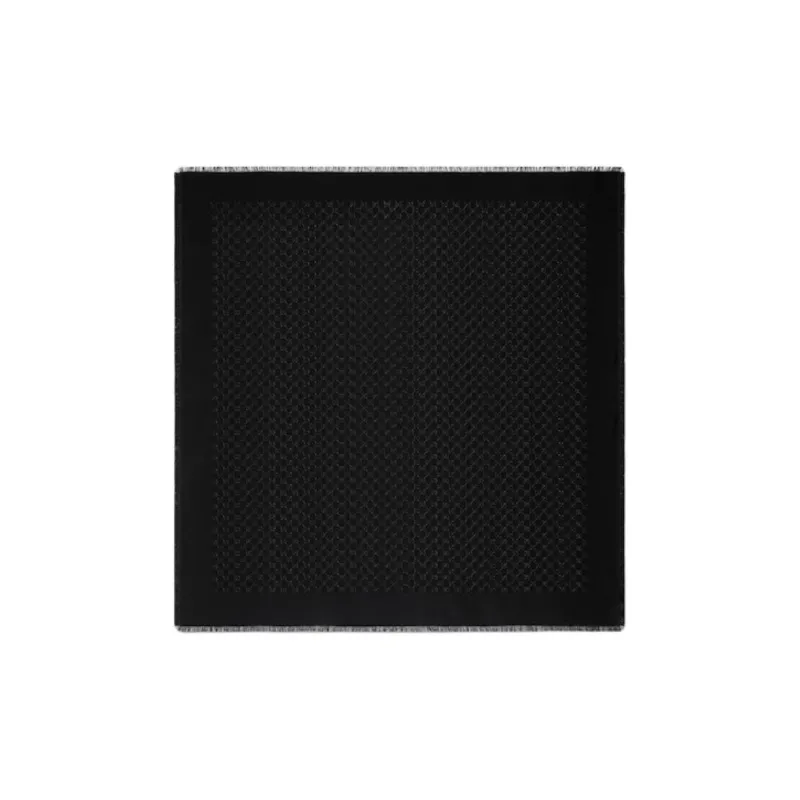 GUCCI Monogrammed Fringe Edge Scarf-1