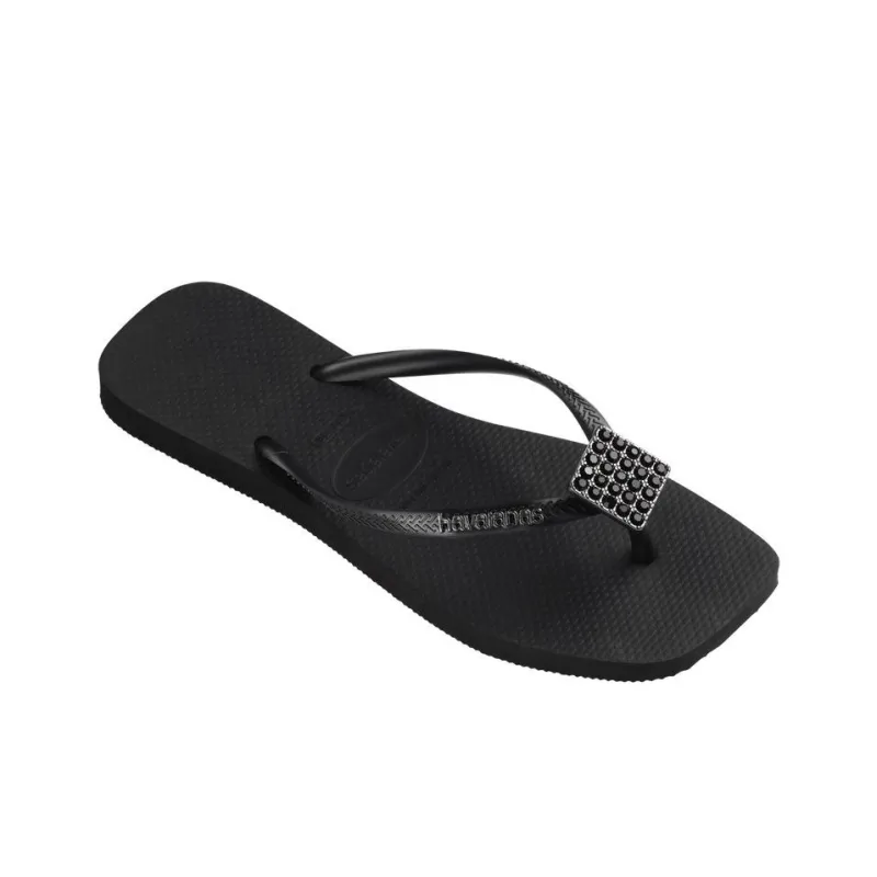 Havaianas Slim Abrasion-Resistant Flip Flops Women's Black-2