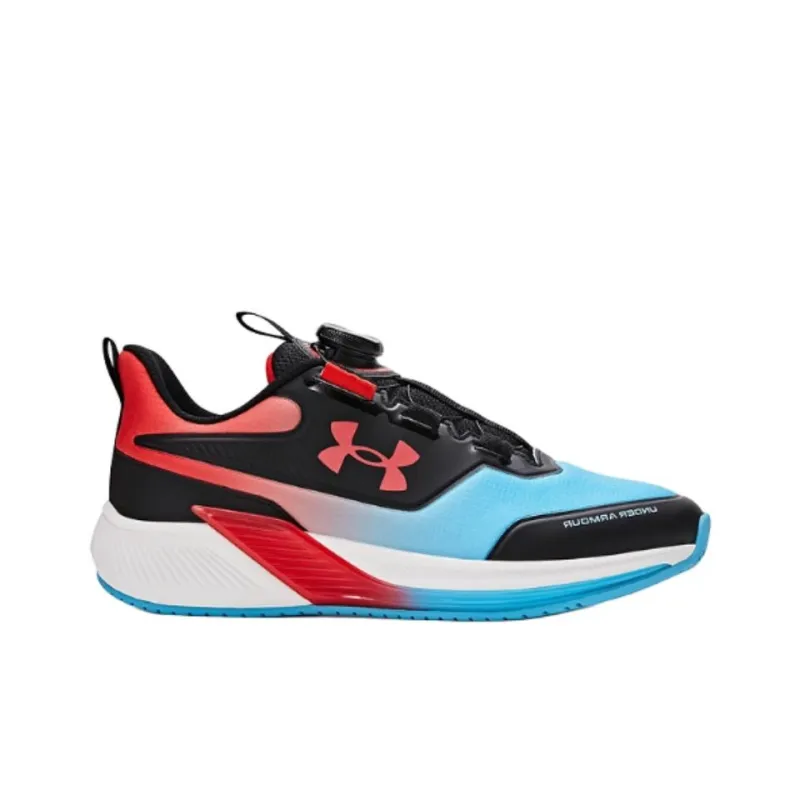 Under Armour Anti Slip Wear Resistant Low Top Kids' Running Shoes Blue Red Kids'-1