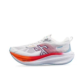 Dumb Cards Cushioning Rebound Wear Resistant Lightweight Slip Resistant Low Top Running Shoes Men's White Rose Red