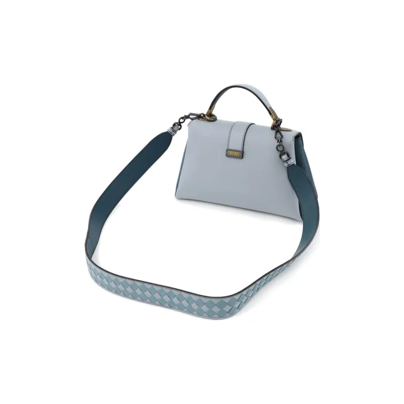 Bottega Veneta Calfskin One Shoulder Handbag Women's Light Blue-2