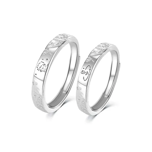 KING TAI SANG 999 Fine Silver Rings Unisex