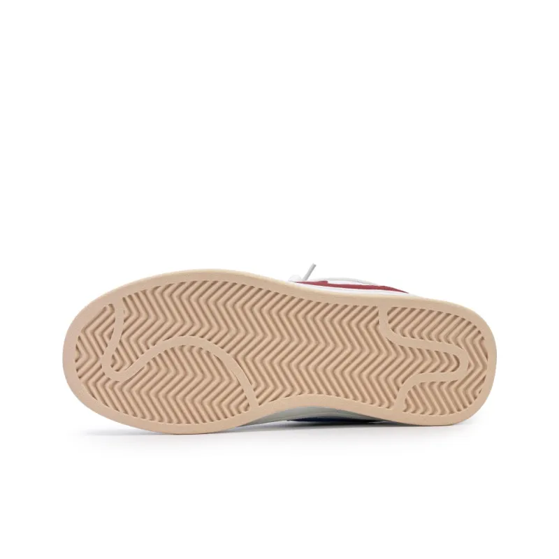 Medd Non-slip Lightweight Low-Top Skateboard Shoes Unisex White And Blue Mandarin Ducks-4