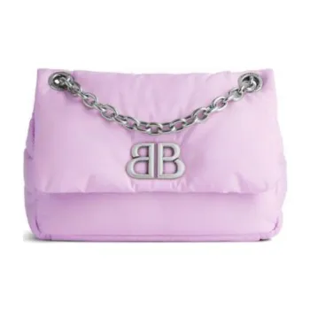 Balenciaga Nylon Handbag Shoulder Bag Mini Women's Lavender