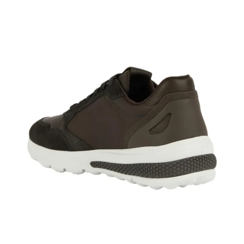 GEOX Spherica Actif Anti-Slip Wear-Resistant Low-Top Casual Shoes Men's Dark Brown-2