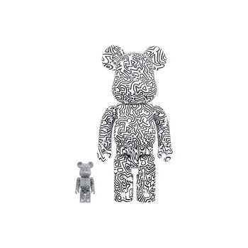 BE@RBRICK Keith Haring #4 White