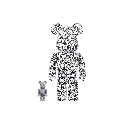 BE@RBRICK Keith Haring #4 White