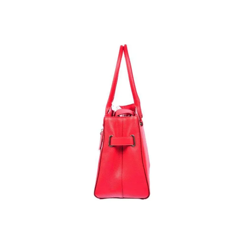 COACH Leather Handbag Tubas Women's Red-1