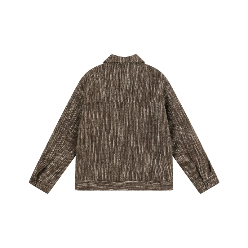 EARL JOEL Jackets Coats Men's Woven Coffee-1