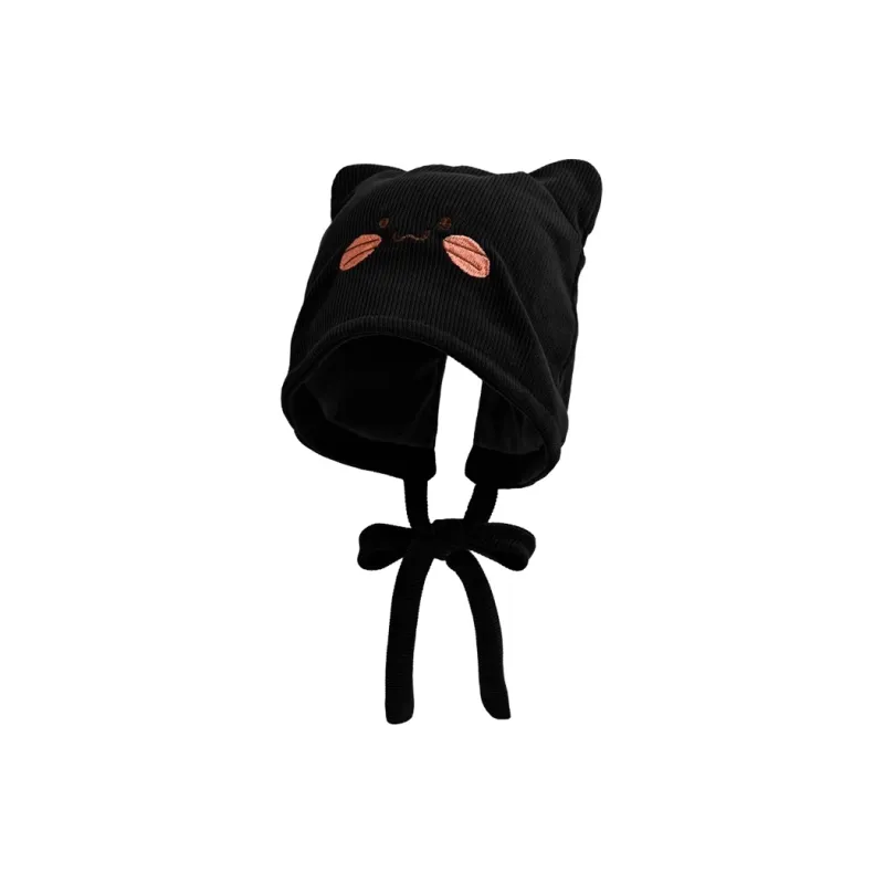 FREE RABBITⅡ Spring And Fall Winter Warm Sleep Cap Postpartum Headwrap Hat Unisex-4