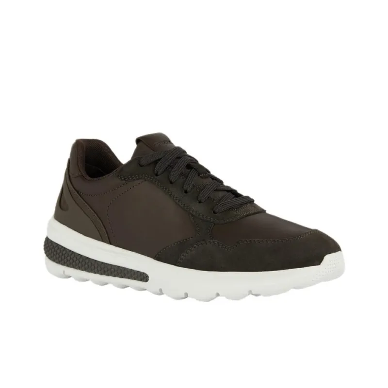 GEOX Spherica Actif Anti-Slip Wear-Resistant Low-Top Casual Shoes Men's Dark Brown-1