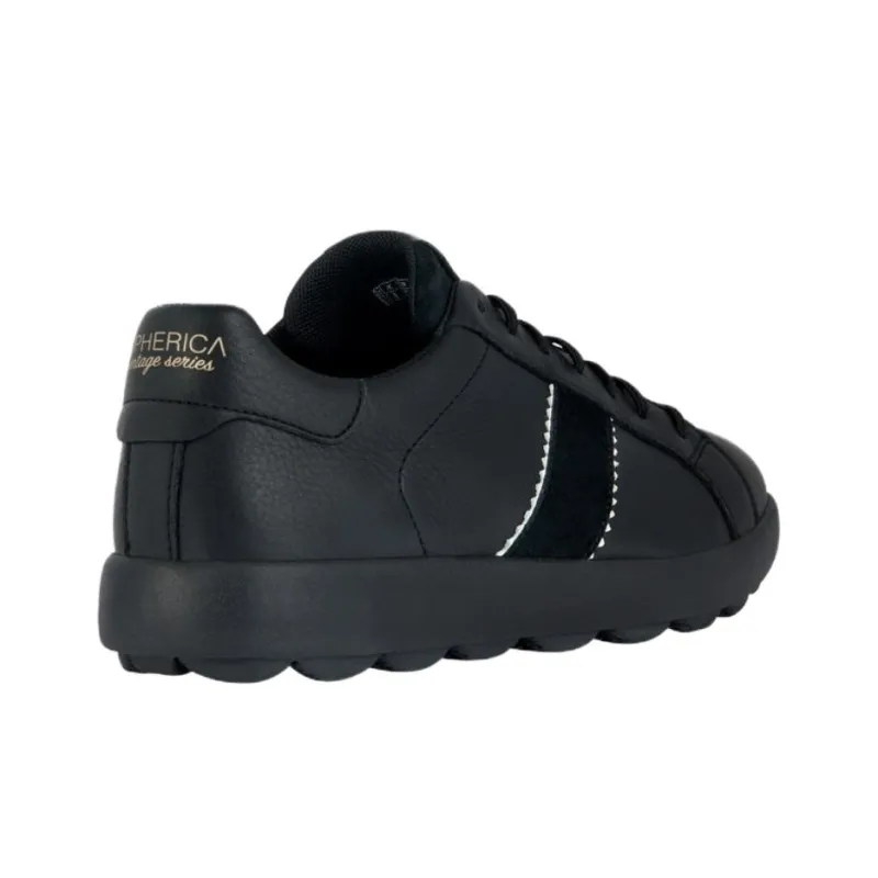GEOX Spherica Vs Ec4 Anti-Slip Wear-Resistant Low-Top Casual Shoes Men's Black-3