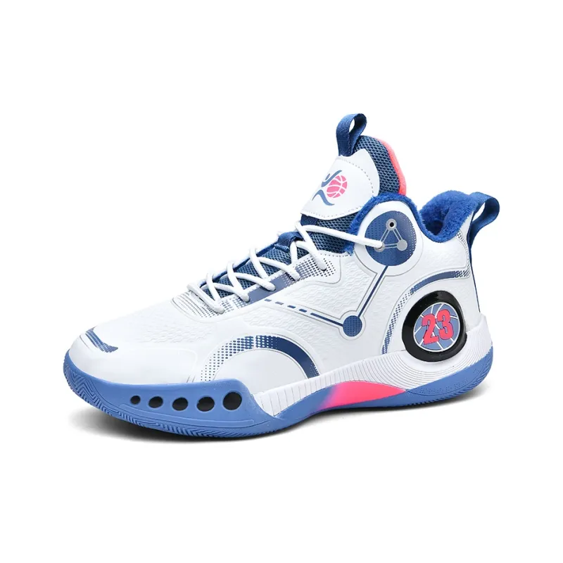 MUSNODO Cushioning, Slip Resistant, Abrasion Resistant, Breathable, Coverage, Rebound Mid Top Basketball Shoes Unisex-26