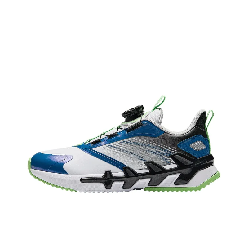 Antakids Lightweight Cushioning Low Top Kids' Running Shoes White Blue Kids'-0