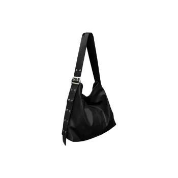 HAWA Artificial Leather Shoulder Bag Unisex Black/Brown/Gray